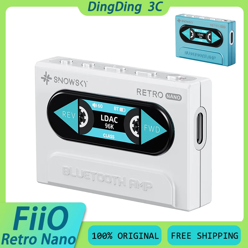 FIIO SNOWSKY Retro Nano Bluetooth DAC zosilňovač slúchadiel HIFI Audio prijímajúci dekodér Vlastný LDAC/APTX Adaptive/APTX LL
