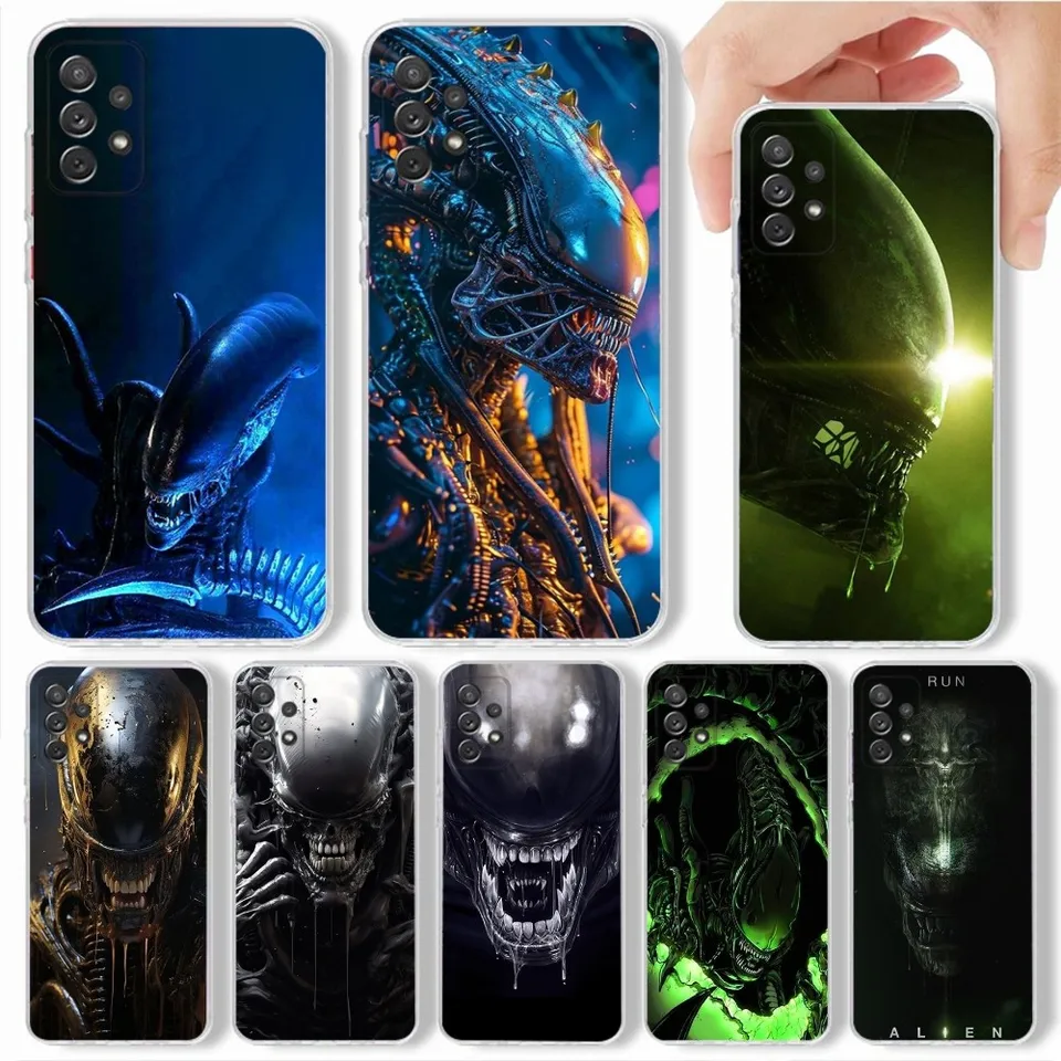 Film Alien Xenomorph Telefón puzdro pre Samsung, Galaxy, S20, S21, S22, S23, Fe, Lite, Plus, Ultra Note Shell