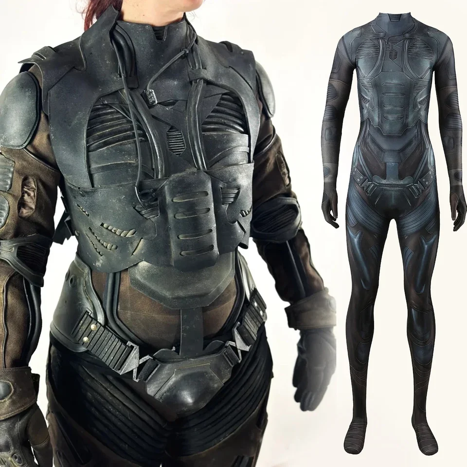 Film Dune 2 Cosplay kostým superhrdina dievčat Zendaya Bodysuit kostým 3D tlačená žena spandex zentai outfit halloween kostým kostým
