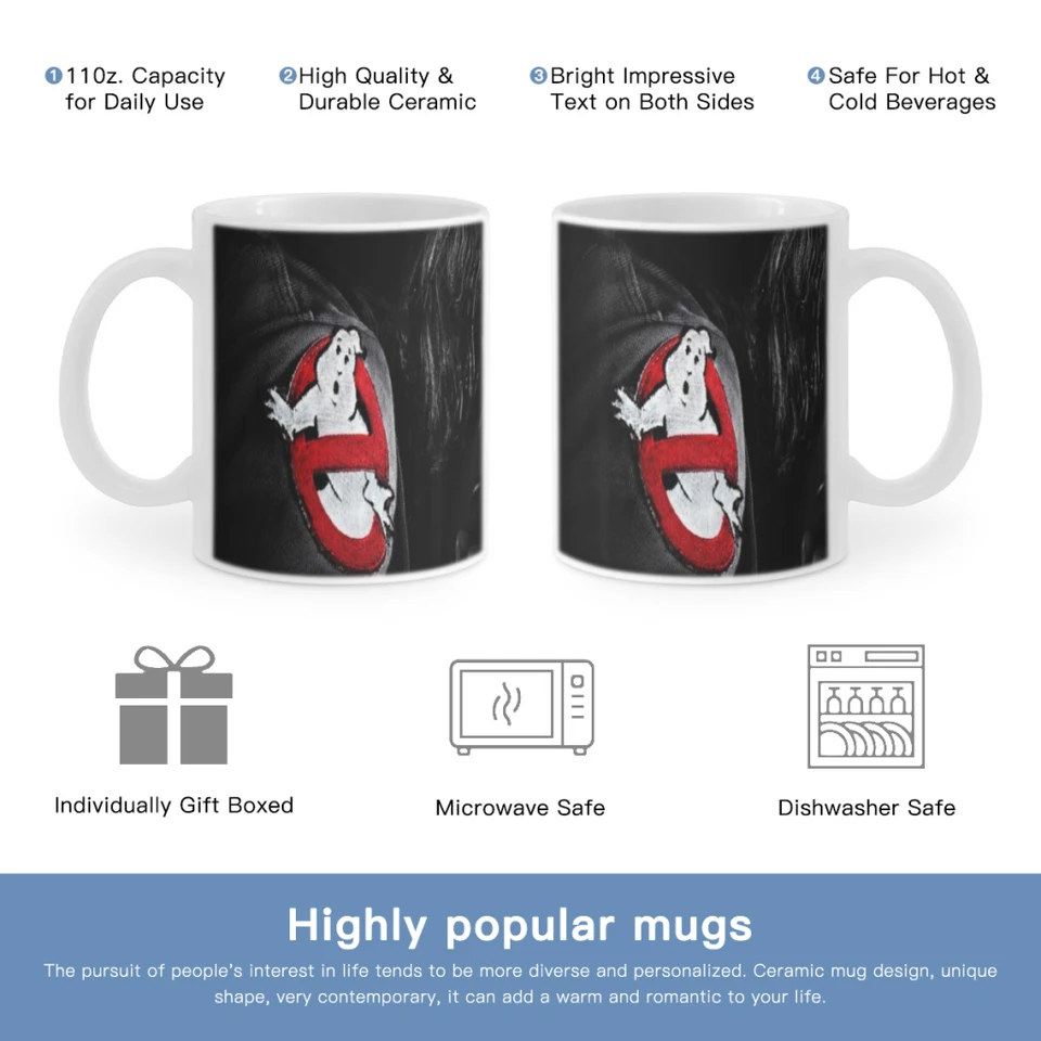 Film-g-ghostbusters klasický film prepravu zdarma prepravu keramický šálka kávu Oatmeal raňajky Cup Creativity Osobnosť hrnček