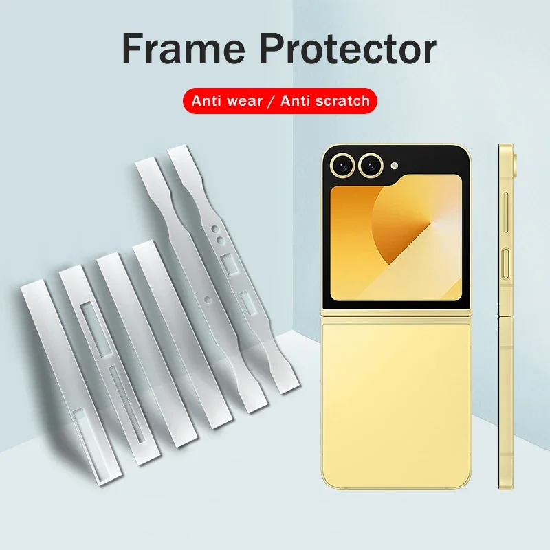 Film Ochranné hydrogélové bočné filmy pre Samsung Galaxy Z flip6 flip5 flip4 flip6 flip6 flip 6 5 3 hraničná nálepka Ochranca závesu hrana