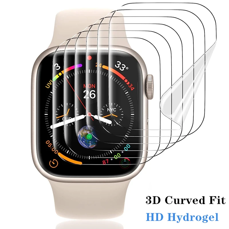 Film pre chránič obrazovky pre Apple Watch 9 8 7 6 SE5 3 Ultra Soft Hydrogel Film pre Iwatch Serie 45 mm 41 mm 40 mm 38 mm 42 mm 44 mm 49 mm