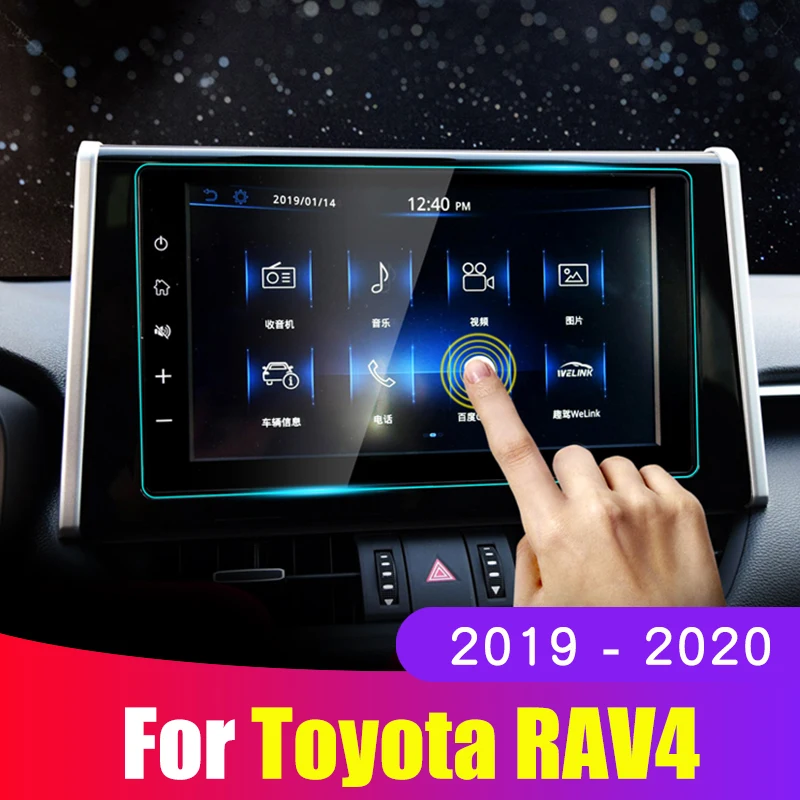 Film pre chránič obrazovky pre toyota RAV4 2019 2020 Príslušenstvo Temperované sklenené auto navigačné obrazovky Ochranná filmová nálepka