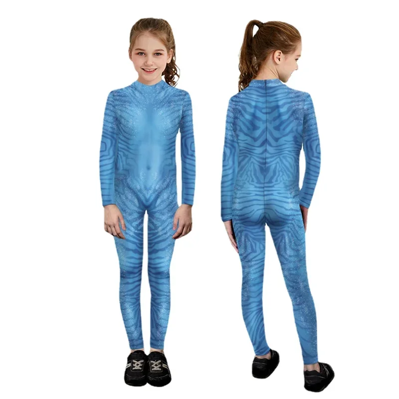 Film pre deti Avatar Way of Water Alien Cosplay 3D kombinéza avatar superhrdina klauna Cosplay kostým Halloween Zenti Party Bodysuit U