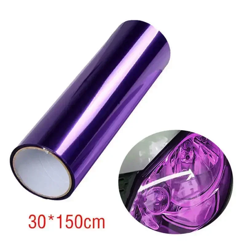 Film pre svetlometový svetlight Taillight Vinyl Wrap Automatické hmlové svetlo Purpurové dymové doplnky bočné marker Užitočné odolné