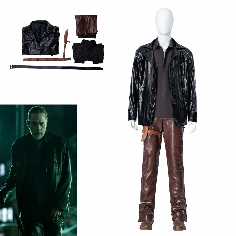Film Scary Walking Dead Cosplay Negan Smith Cosplay kostýmy košele nohavice caot halloween vianočné karnevalové párty rola hre