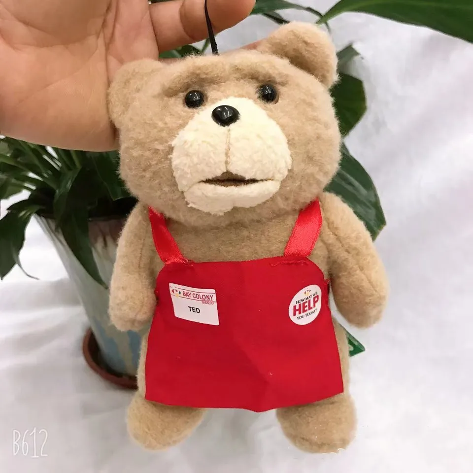 Film Teddy Bear Ted 2 plyšové hračky v zástere mäkké vypchaté zvieratá plyšový prívesok 20 cm narodeninový darček pre dobrého priateľa
