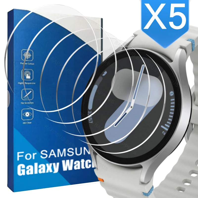 Film Tempered Glass pre Samsung Galaxy Watch 7 Ultra 6 5 4 Classic Active 2 Watch 3 40/41/42/44/45/46 mm Clear Screen Protector