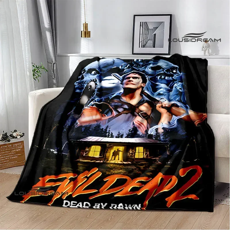 Film The Evil Dead tlačený piknik prikrývka flanel teplý mäkký útulný prikrývka domáca cestovná prikrývka k narodeninám darček k narodeninám