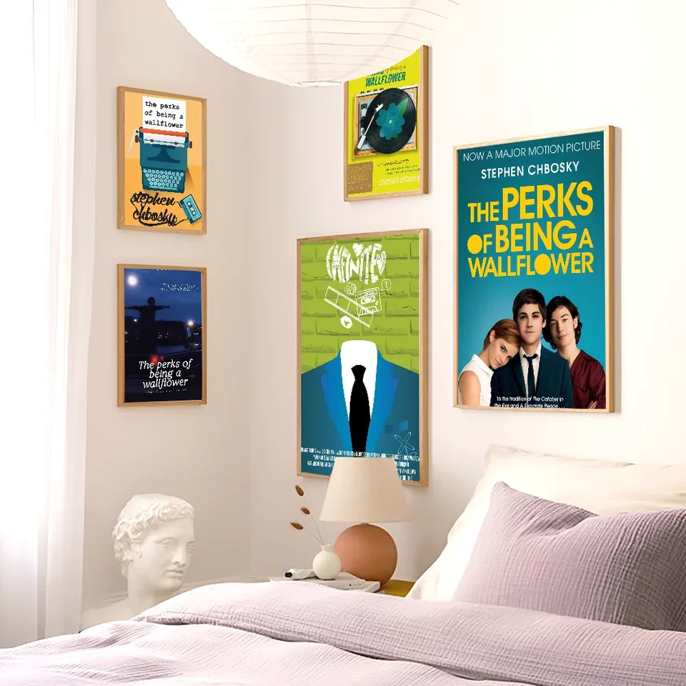 Film The Perks, že ste wallflower plagát lepivý HD kvalitný nástenný umenia retro plagáty pre domácu kawaii izbu dekor