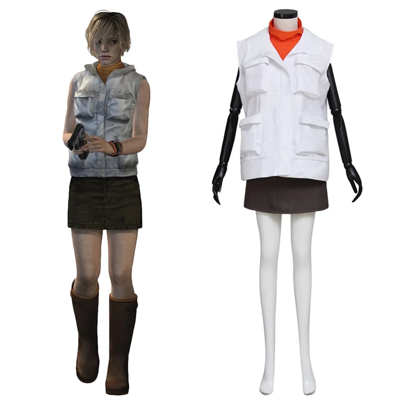 Film tich Hill Heather Mason Cosplay kostým dospelých pre dospelé ženy uniforma Halloween Party Outfit