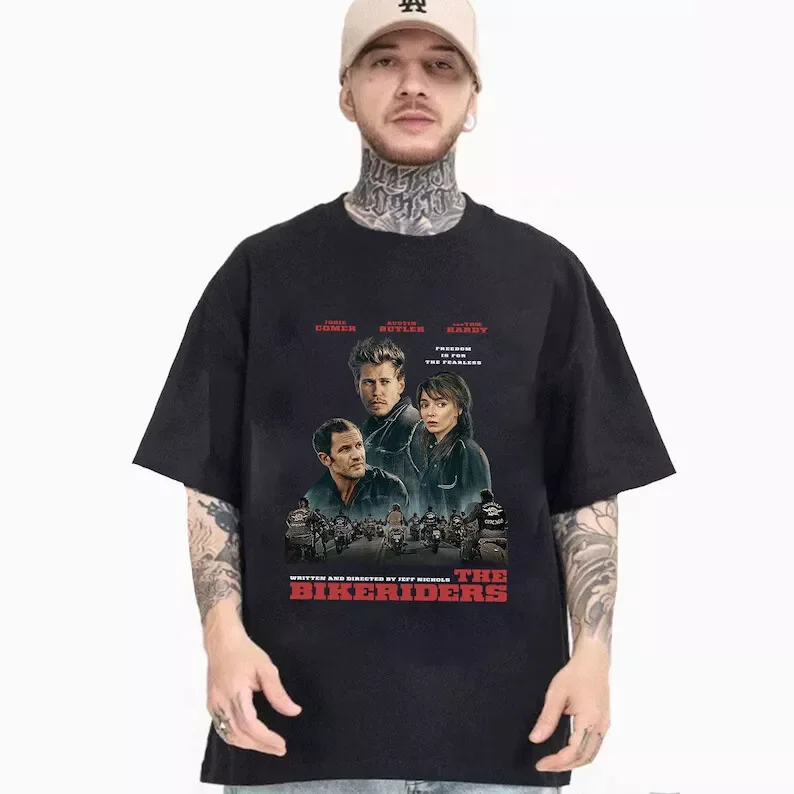 Filmové tričko Bikeriders 2024, MC Outlaws, košeľa Austin Butler, Tom Hardy