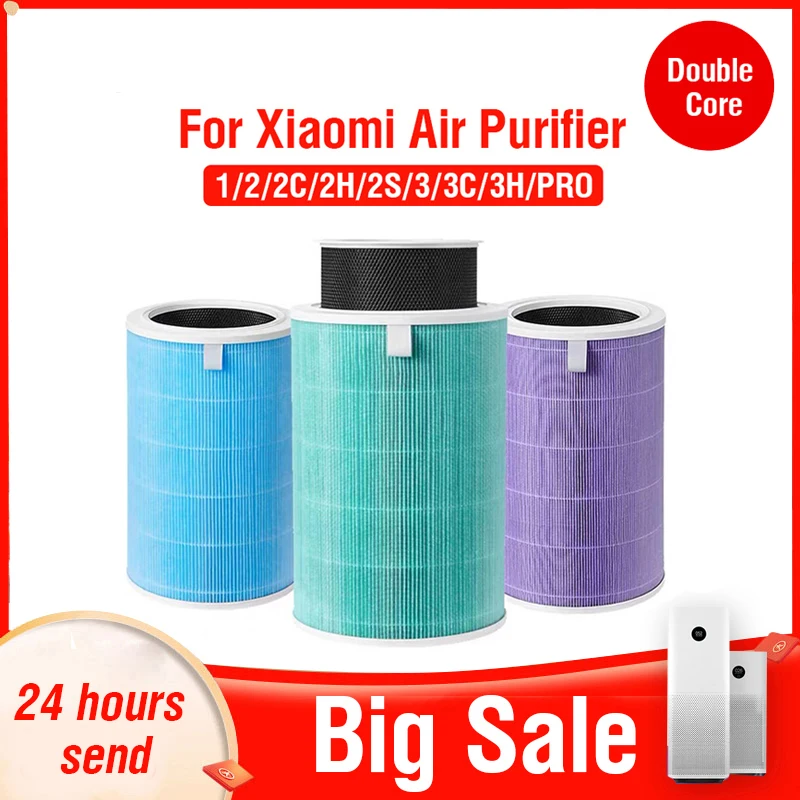 Filter Hepa pre čistič vzduchu Xiaomi Mi 1 2 2S 2C 2H 3 3S 3C 3H Mijia Air Filtruje výmenu uhlíka HEPA