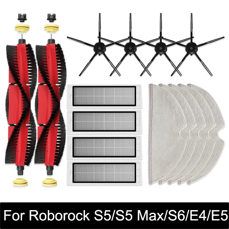Filtre kefy HEPA pre Roborock S5 S50 S502 S55 S6 S6 PURE E4 pre robotov 1S SDJQR01RR VACUUM COMANER ACTISENTS