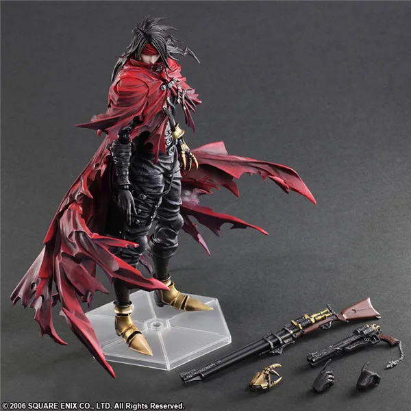 Final Fantasy VII 27cm Vincent Valentine Figure Game Perifery Dirge of Cerberus Action Model dekorácie Darčeky Hračky Hračky Coll