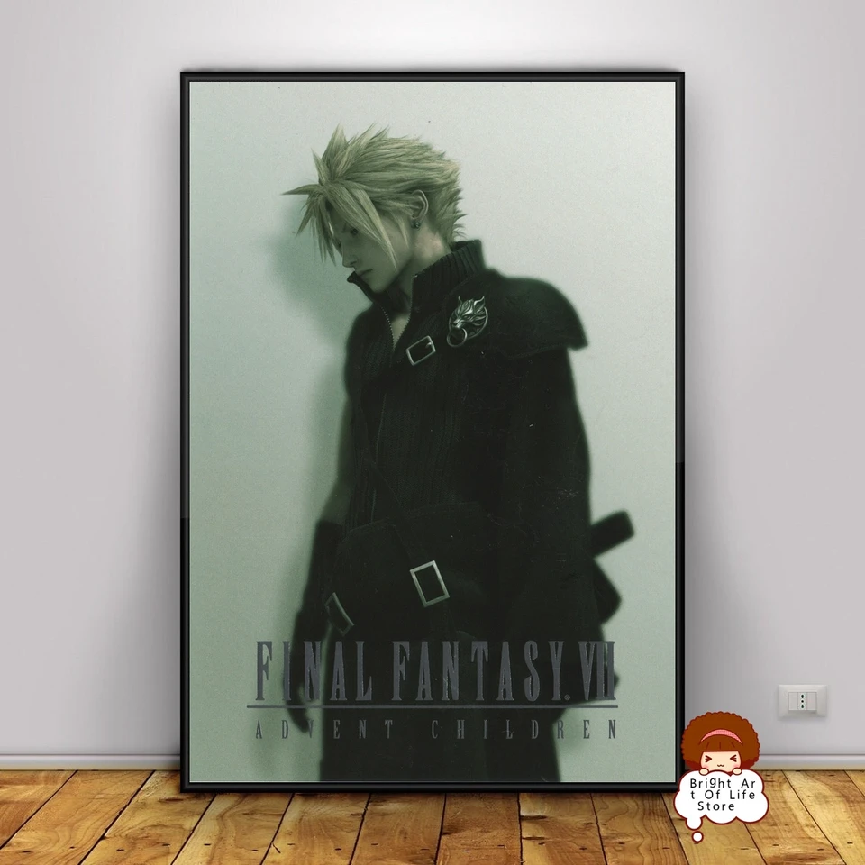 Final Fantasy VII Advent Children Game Plagát Cover Foto Canvas Print Wall Art Home Decor (Unbramed)