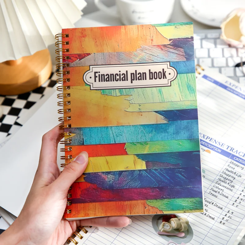 Finančný plán knihy Notebook Praktické notebook Výdavky Tracker pre zavádzanie poznámok a rozpočet 104 listov F7752