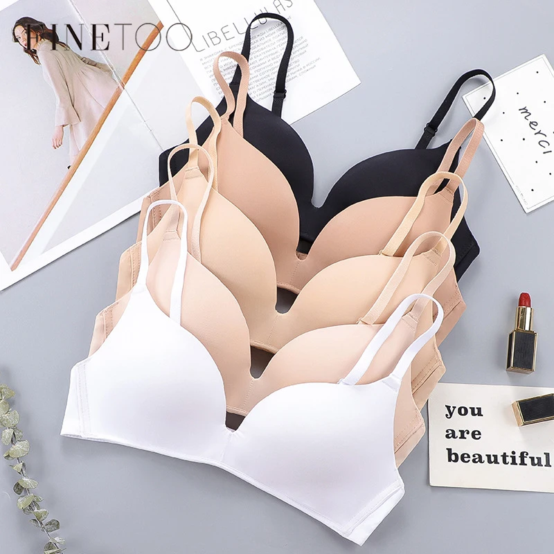 Finatoo Sladkless push Up Comfort Wireless Wireless Dámske dámske dámske zhromaždené študenti bralette bez drôtu tenké spodné prádlo nové