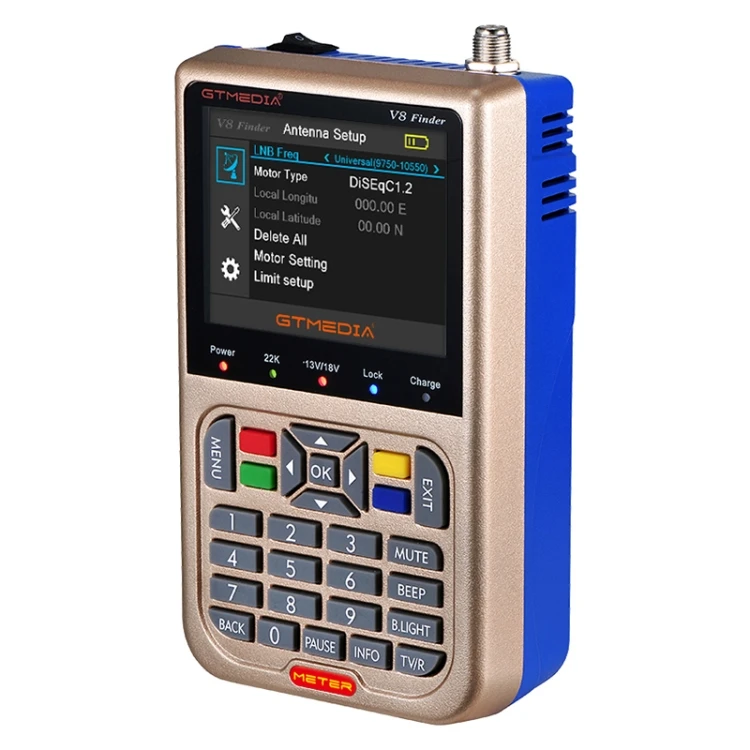 Finder V8 DVB-S DVB-S2 MPEG4 s satelitným prijímačom 3,5 palca TFT LCD LCD