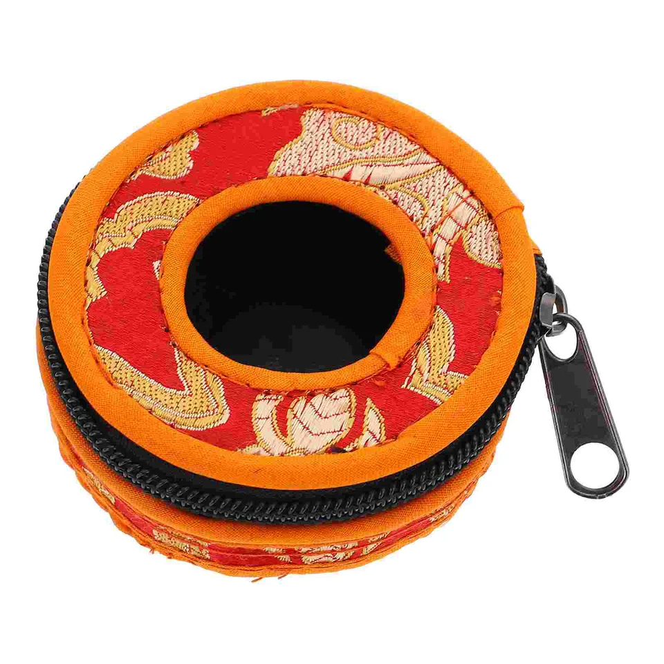 Finger Cymbals balí Bell Case Meditation Protector Cotton Storage Storage Bag Nábor