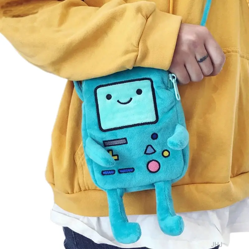 Finn & Jake Figure Crossbody Bag Swag Rap Plush Coin Bag Tack Tack Anime Výhody Robert BMO Bag Fľdate hračky pre deti darček