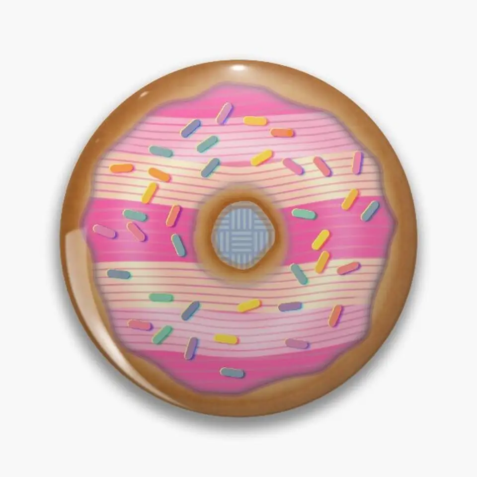 Finsexual Pride Donut Pin Buttons Brošes šperkov Prispôsobiť Brošňové módne klopne odznaky
