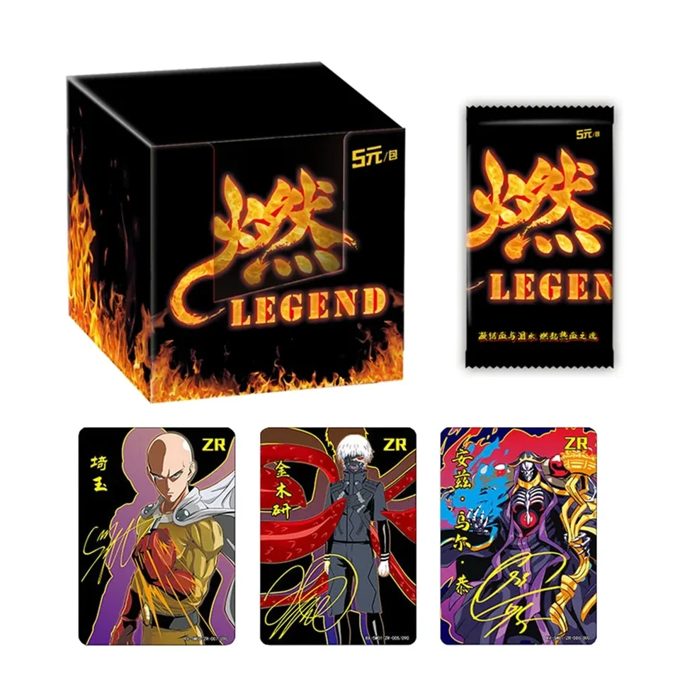 Fire Legend Card Rare Ptr Cards Muž God Anime One Punch-Man Zr podpis Cards Anime Collection Card Card Darče