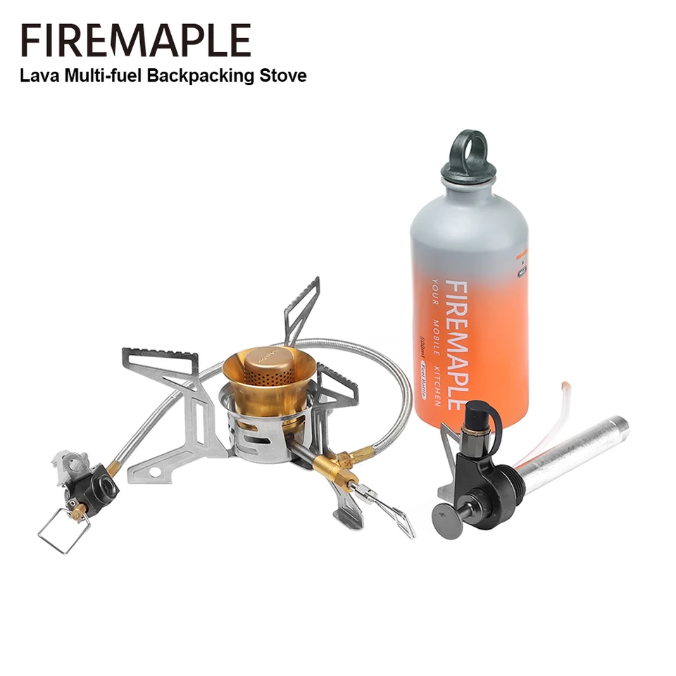 Fire Maple Lava Multi-palivový batohový kachle Kompaktné vonkajšie turistické kemping prenosný benzínový plynový sporák s fľašou paliva