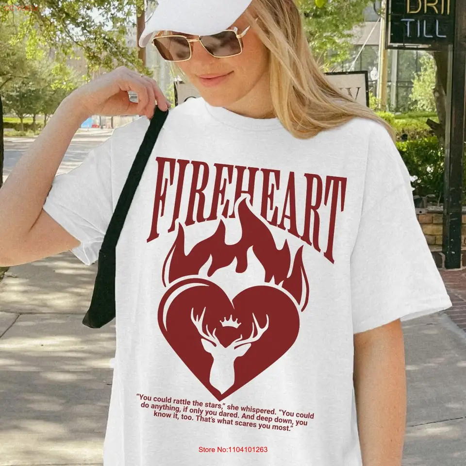 Fireheart Comfort Colors T košeľa oficiálne licencovaný trón skla Merch Terrasen Bookish Sarah J Maas trinásť