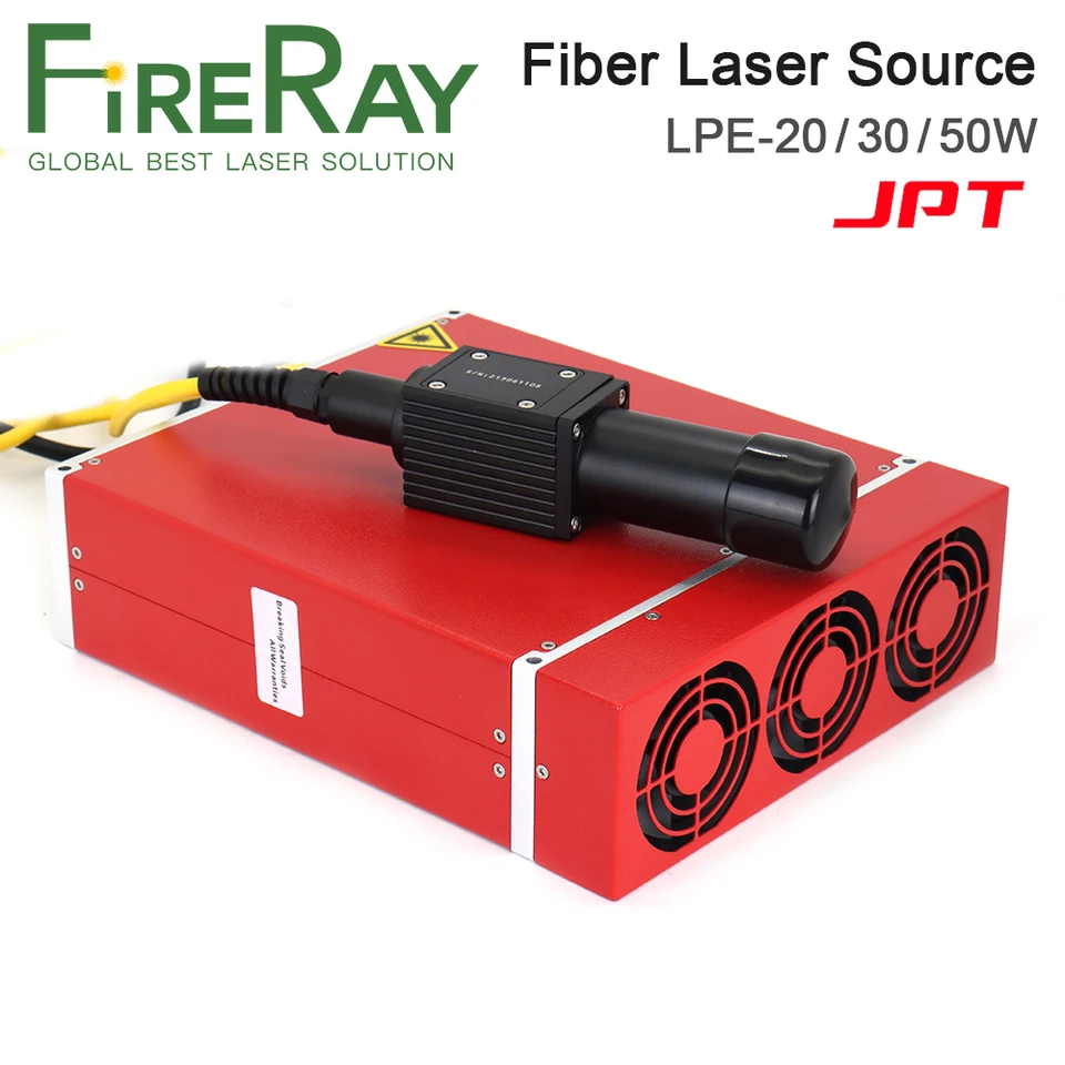 Fireray JPT LP+ Series MOPA Fiber Laser Source 20W 30W 50W 1064nm so širokými frekvenciami pre čiastočnú časť označovania laserov