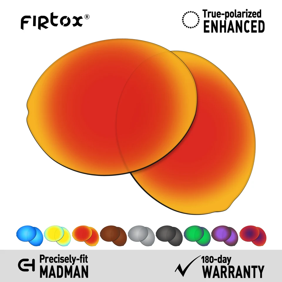 Firtox True UV400 Polarizované šošovky Výmena za Oakley Madman OO6019 - 42 mm slnečné okuliare (iba objektív) - viac farieb