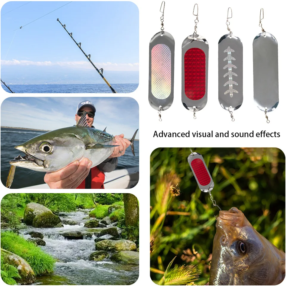 Fishing blesky rybárske potápačské dosky rotujúce rybolovné blikateľ