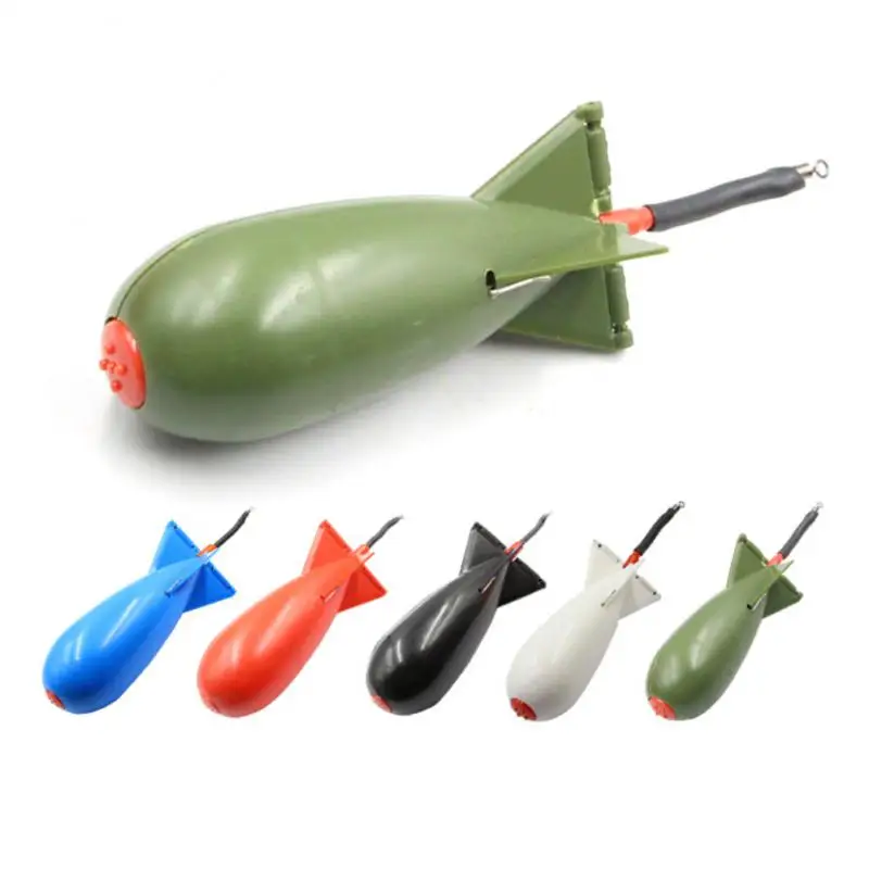 Fishing Spomb Rocket Shape Spod rybársky kŕmny kŕmny držiak na návnadu priťahuje príslušenstvo kapra Univerzálne automatické rybolovné plaváky