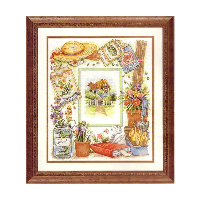 Fishxx Cross Stitch počítal s odberom súpravy T179 Pastoračná krajina Denná ručne vyrábaná výšivka
