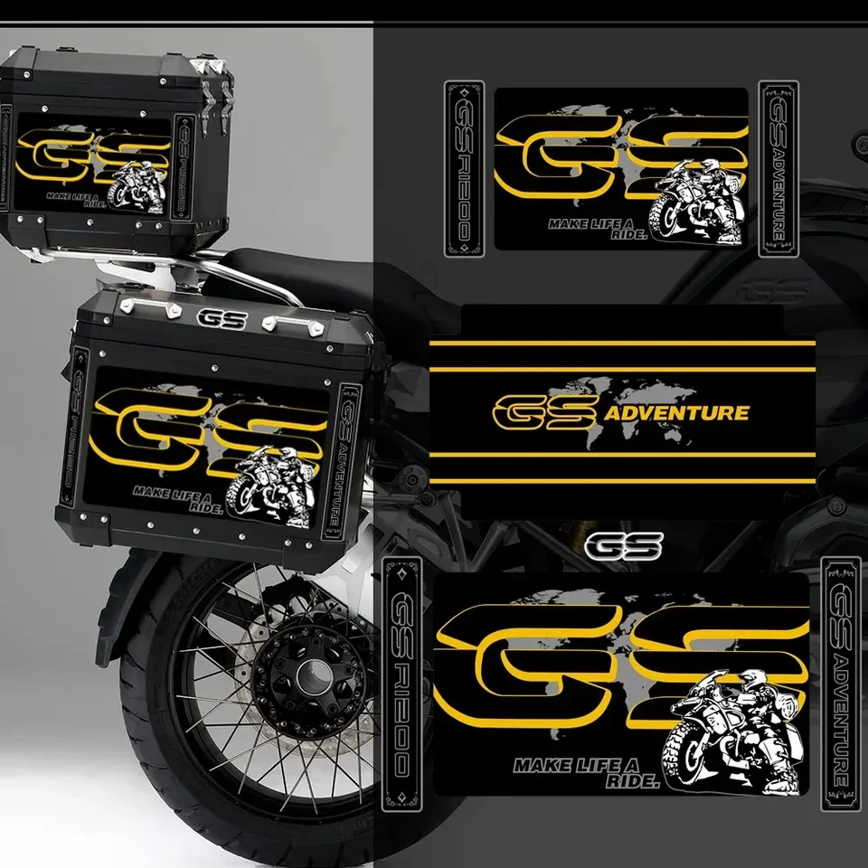 Fit BMW R1200GS R1250GS F800GS F850GS R1150GS GSA Adventure Motorcycle Stickers nálepky priľnavé prilepenie bočného puzdra