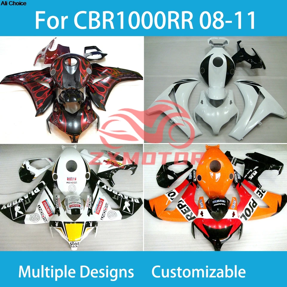 Fit CBR 1000RR 2008 2009 2011 2011 Prime Fairings for Honda CBR1000RR 08 09 10 11 ZXMT Maľovaná kapotážová súprava Vstrekovanie