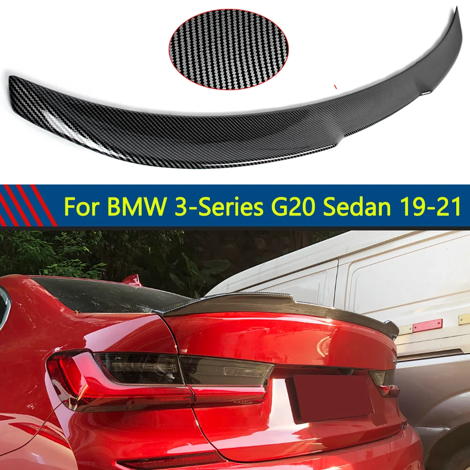 Fit for BMW G20 2019-2024 M3 Zadný kmeň Krídle krídla LIP Vzhľad uhlíkových vlákien