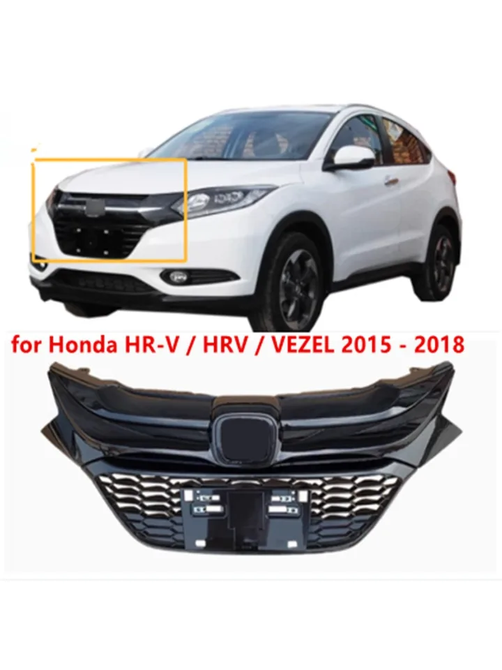 Fit for Honda HR -V / HRV / Vezel 2015 - 2018 Racing Grills Front Horná sieťová mriežka