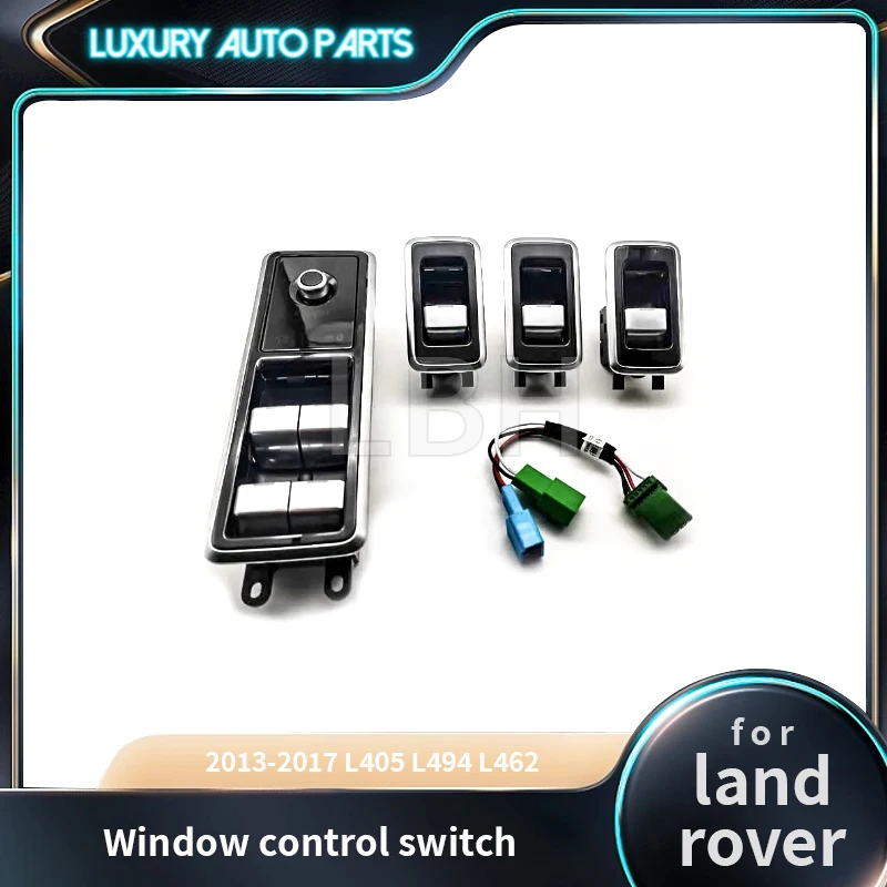 Fit for Land Rover Range Rover Vogue L405 Sport L494 Discovery 5 L462 Dvere automobilu Elektrické okenné spínacie zdvíhanie LCD tlačidlo LCD