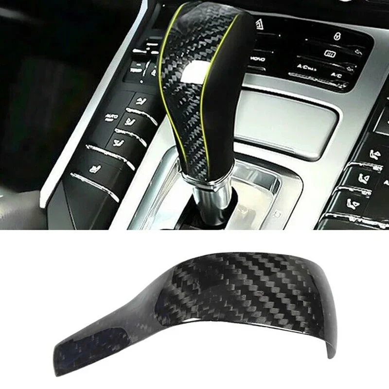 Fit for Porsche Cayenne 958 2011-2017 Gear Shift Cover Cover Panel Panel Carbon Fiber Auto Príslušenstvo predné interiérové ​​dekorácie