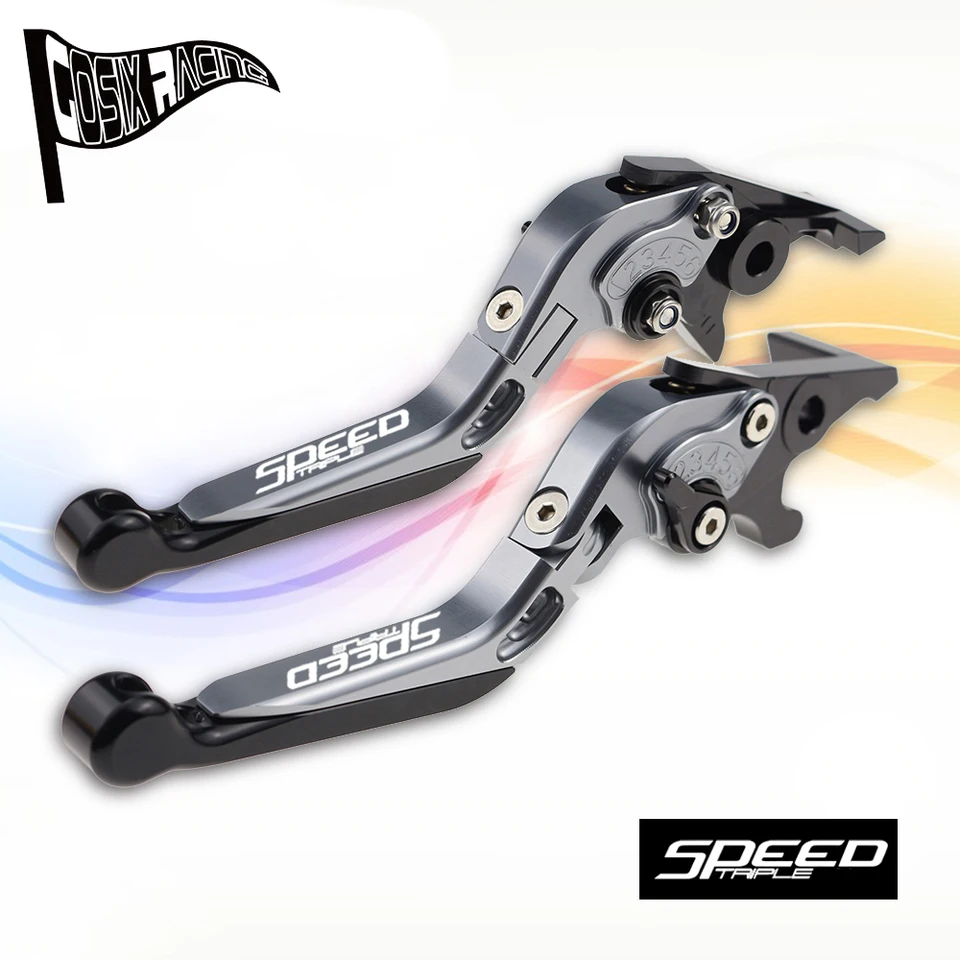 Fit for Speed ​​Triple R SpeedTriple 1050/s (nie RS) CNC príslušenstvo skladacie skladacie páky natiahnuteľnej brzdovej spojky Nastaviteľná rukoväť sada rukoväte