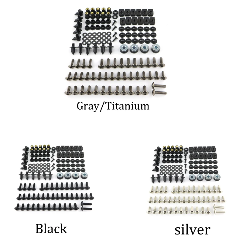 Fit for Suzuki GSX1300R Hayabusa GSX250R GSX-R125 GSXR250 GSX-R300 SFV650 Gladius Complete Full Faquing skrutky oceľ oceľ