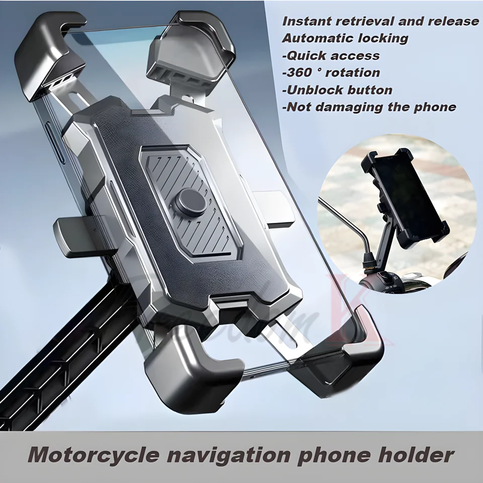 Fit for VFR750 VFR800 VFR 800 800X 750 1200F VFR800F Rovná hlavá spätné zrkadlo Držiteľ telefónu GPS Držiak na motocykle