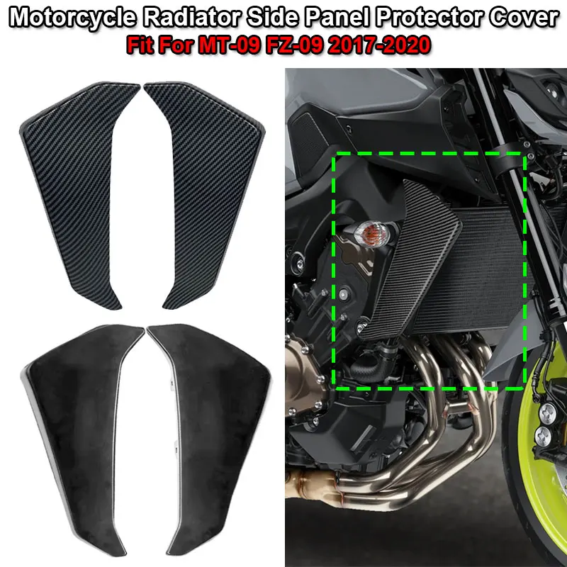 Fit for Yamaha MT-09 FZ-09 MT09 FZ09 MT FZ 09 2017-2020 Motocyklové príslušenstvo ABS Plastické chladič bočných panelov Ochranné kryty chrániča