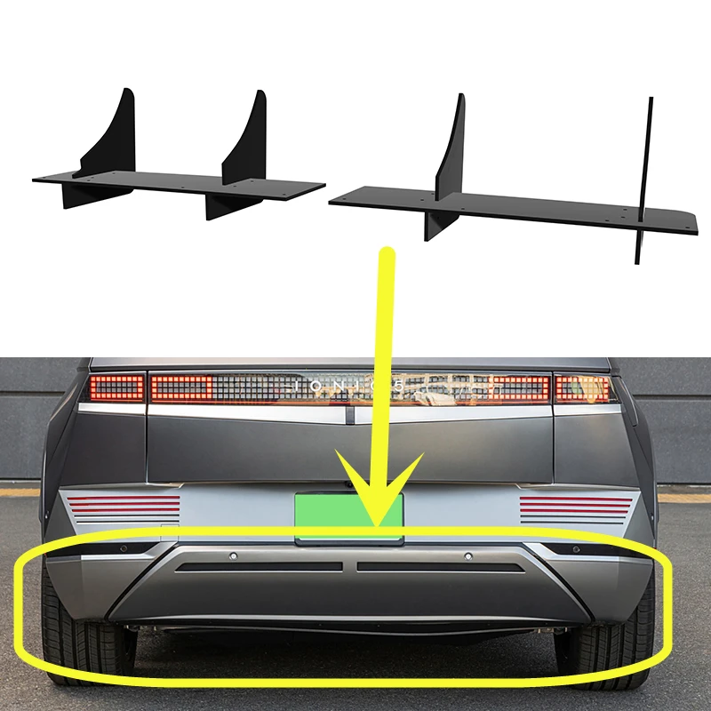 Fit Hyundai Ioniq 5 2021 2022 Rok zadný difúzor nárazníky Spiler Splitter Body Kit