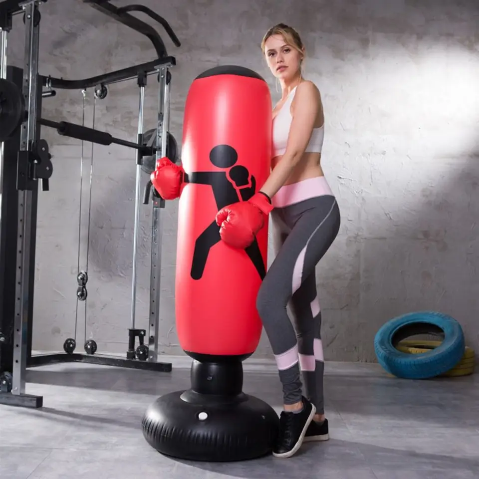 Fitnes vybavenie 160 cm nafukovacie boxerské tašiek tréningové cvičenie box dierovacia taška mma tlak nafukovací dierovací stojan dospelých