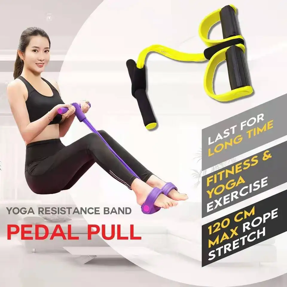 Fitness cvičenie Elastické pásy pedálové lano na domáce cvičenie