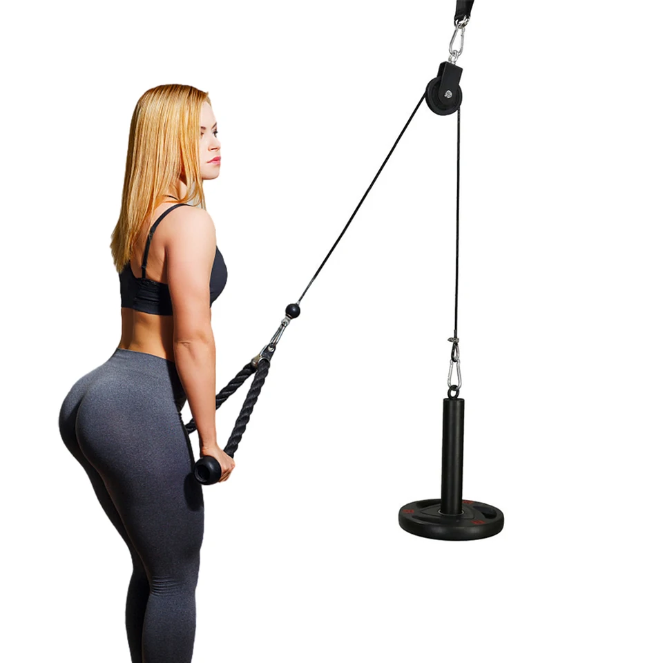 Fitness lat Lift Pers System Fitness káblové kladky Systém domáceho stroja s karabínou triceps pre domácu telocvičňu fitness