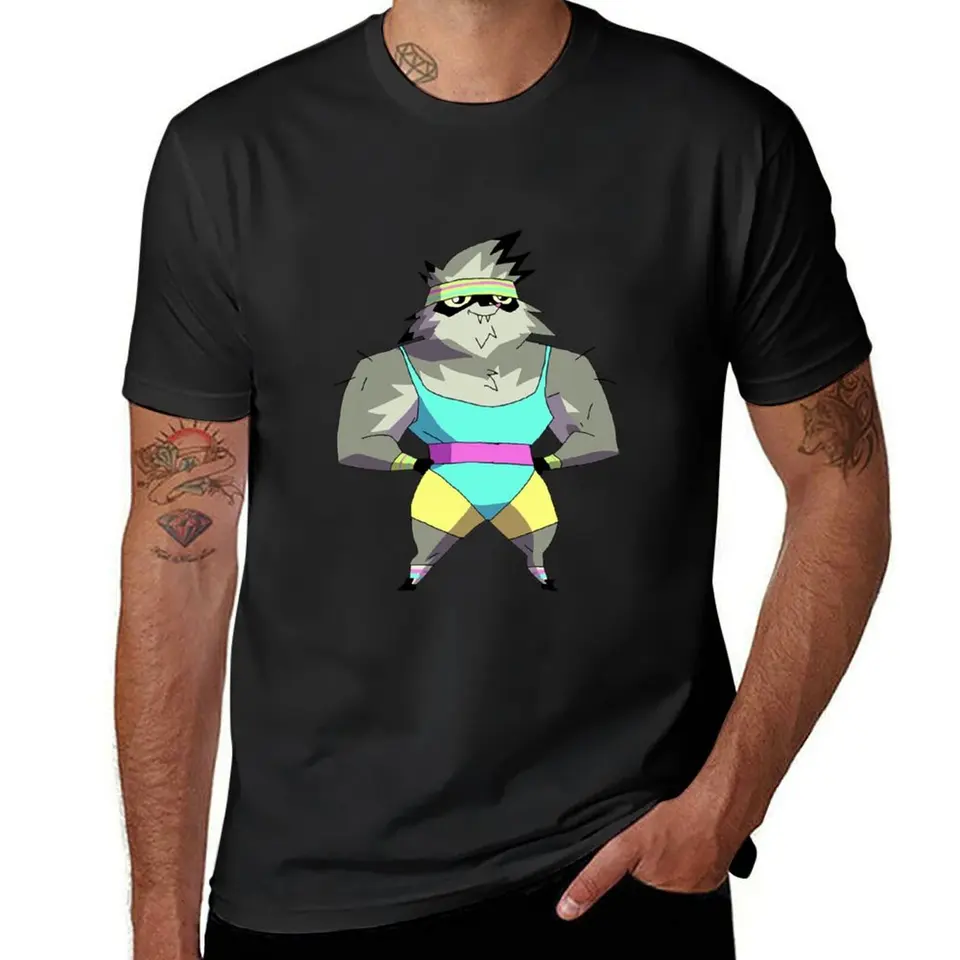 Fitness mývala (štítok) - Kipo a Age of Wonderbeasts Tričko Vintage oblečenie Prispôsobené rýchle sušenie dizajnér