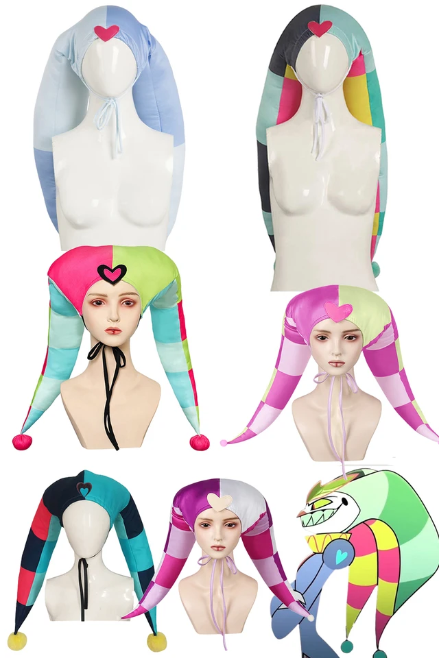 Fizzarolli Hat Cosplay Cap Cartoon Helluva Cosplay Boss Roleplay Kostýmové príslušenstvo 3 Typ hlavy pokrývky halloween oblekov